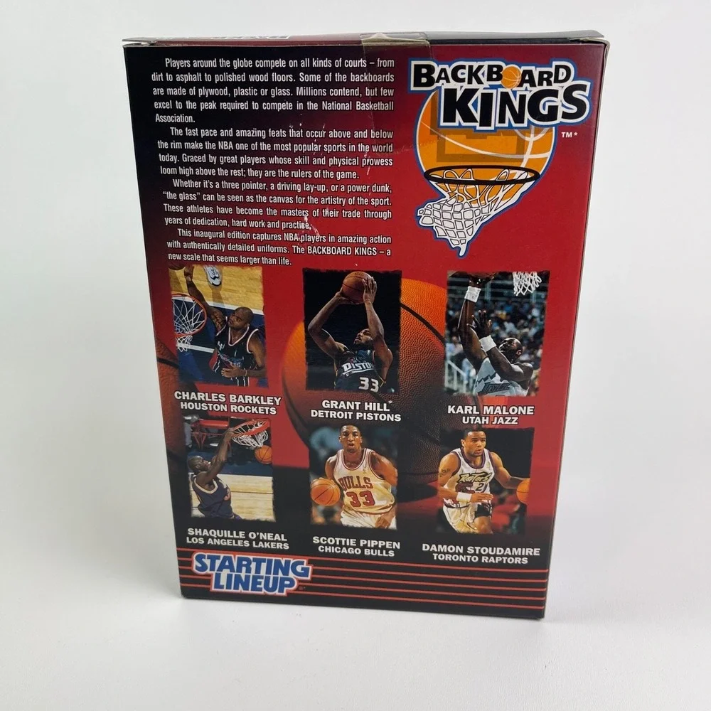 Starting Lineup Houston Rockets Charles  Barkley Figure NBA 1997 Backboard King